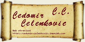 Čedomir Čelenković vizit kartica